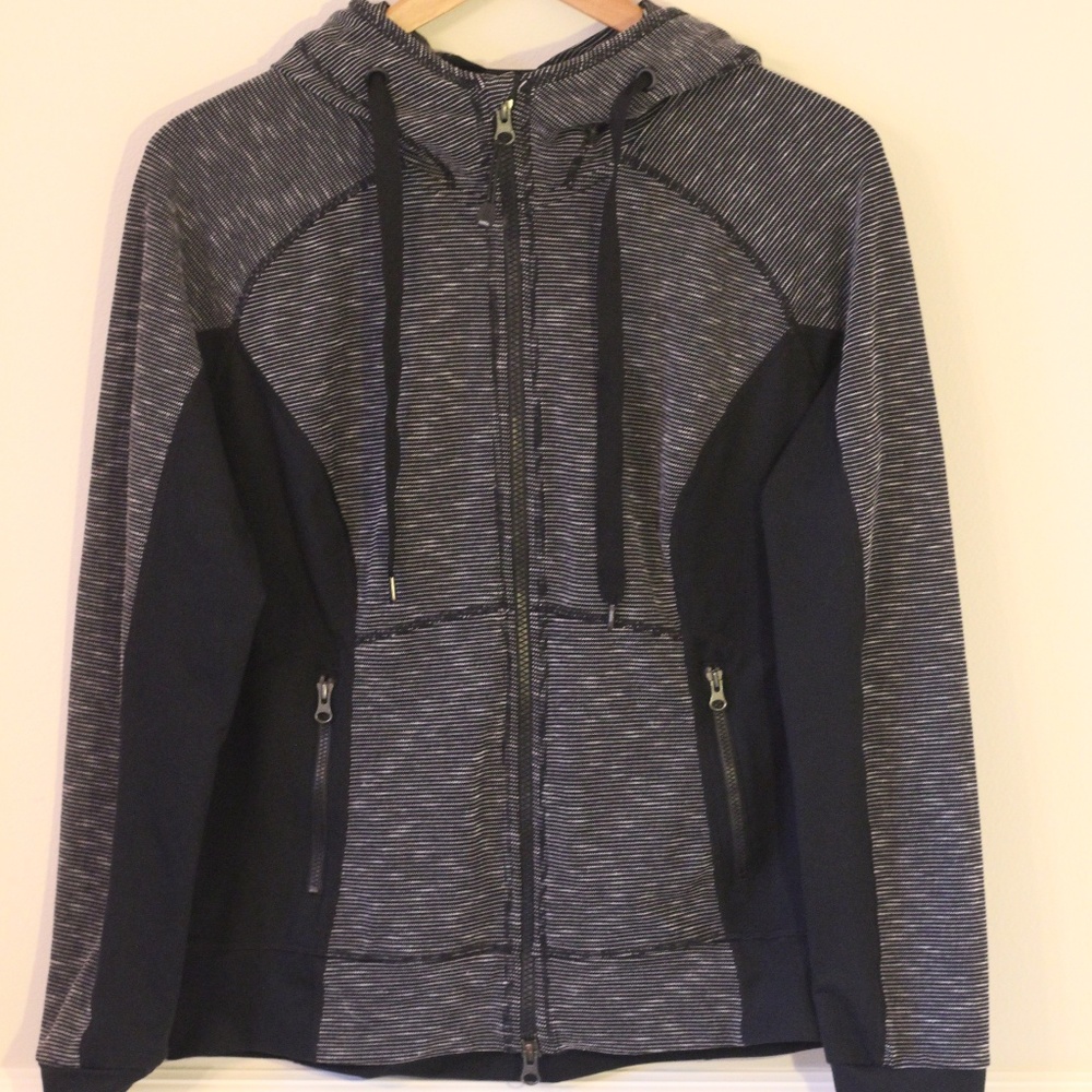 Zella Heather Gray Zip-up Hoodie (Athletic)